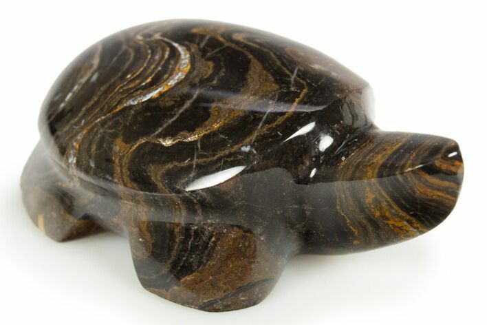 Polished Carved Stromatolite (Greysonia) Turtle - Bolivia #308664